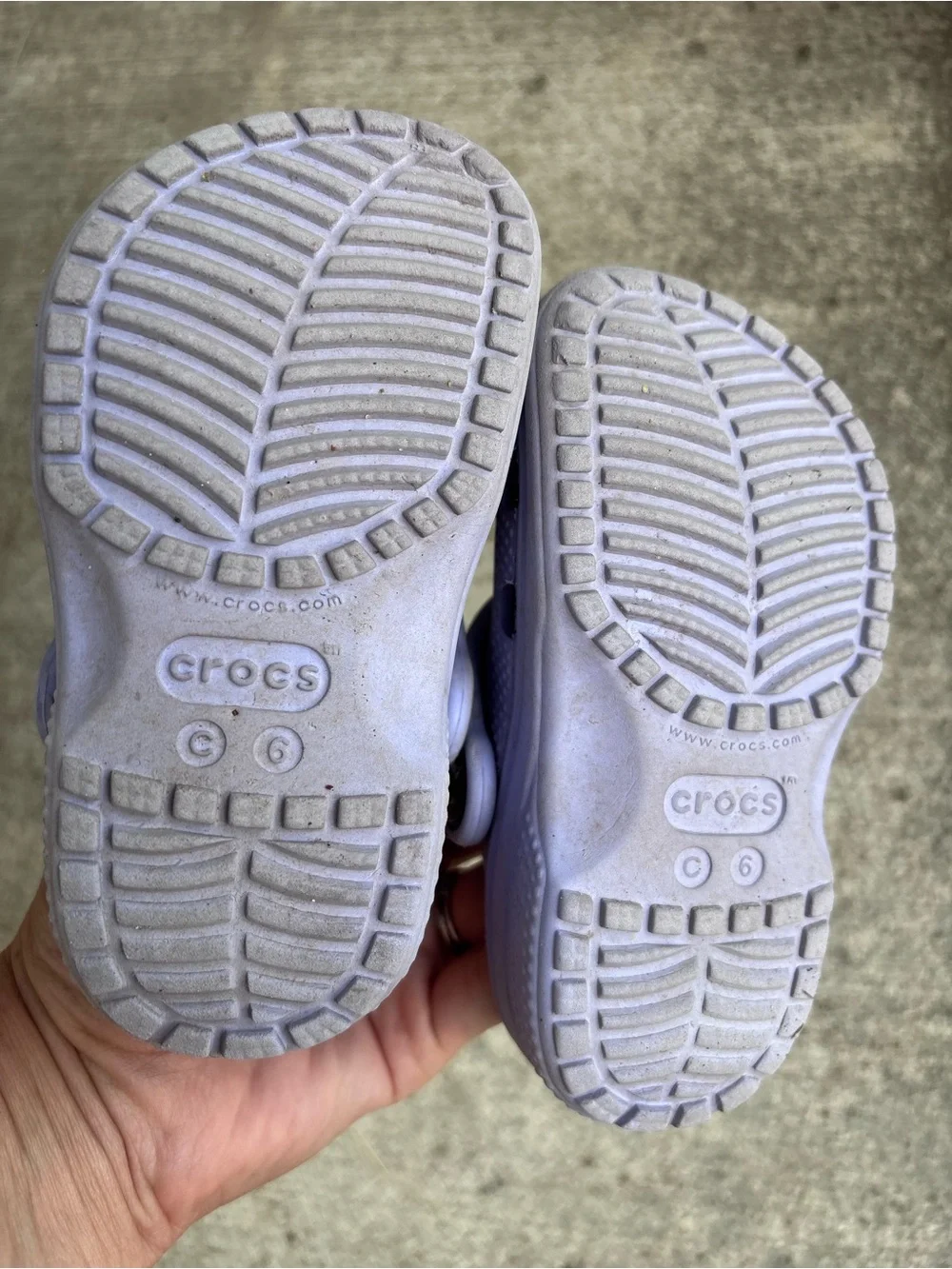CROCS Kids Classic Clog in Light Lavender